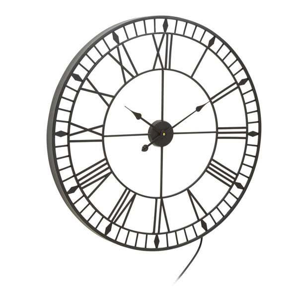Williston Baldwinsville Metal Wall Clock Wayfair.co.uk